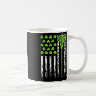 Funny Lacrosse American Flag St Patrick Day For Me Coffee Mug