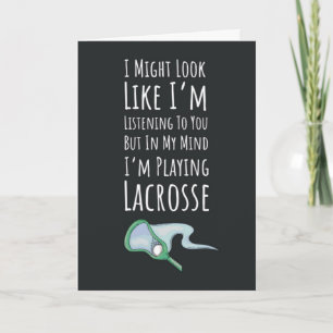 Funny Lacrosse Cards Team Coach Sports Cartoon