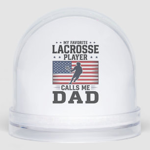 Funny Lacrosse Dad American Flag Vintage Shirt Des Snowglobe