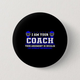 Funny Lacrosse Head Coach Field Hockey Coaching St 2 Inch Round Button