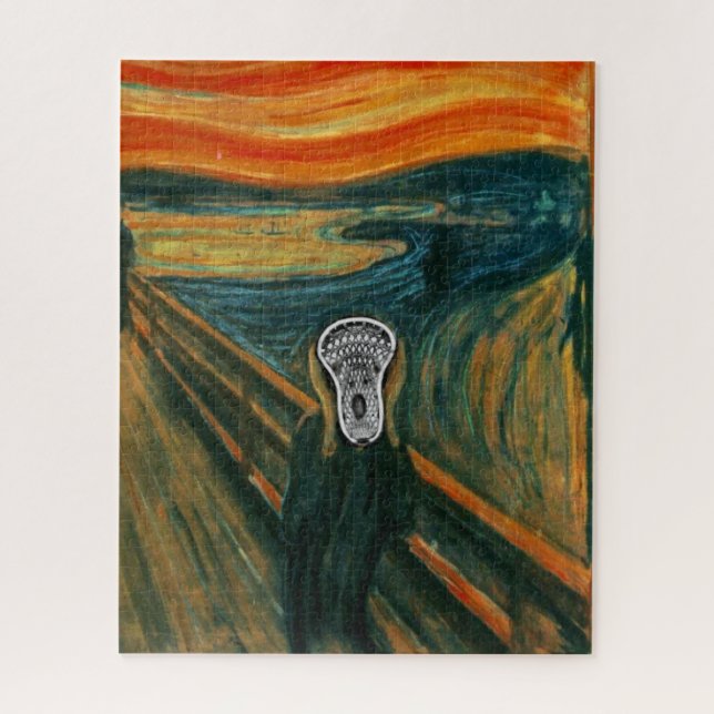 Funny Lacrosse Masterpiece Jigsaw Puzzle (Vertical)