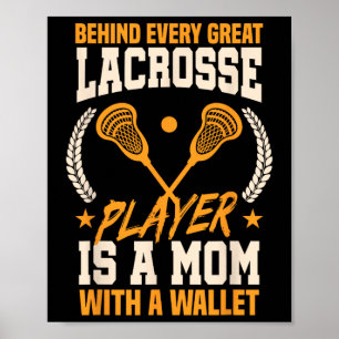 Funny Lacrosse Mom Mothers Day Poster