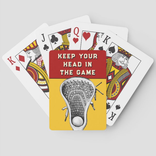 Funny Lacrosse Playing Cards (Back)