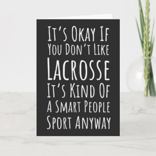 Funny Lacrosse Team Cards Player Humor Sports