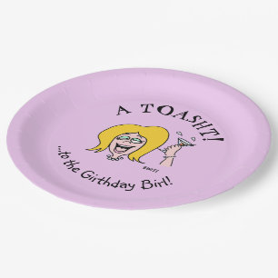 Funny Ladies Birthday Party Paper Plates