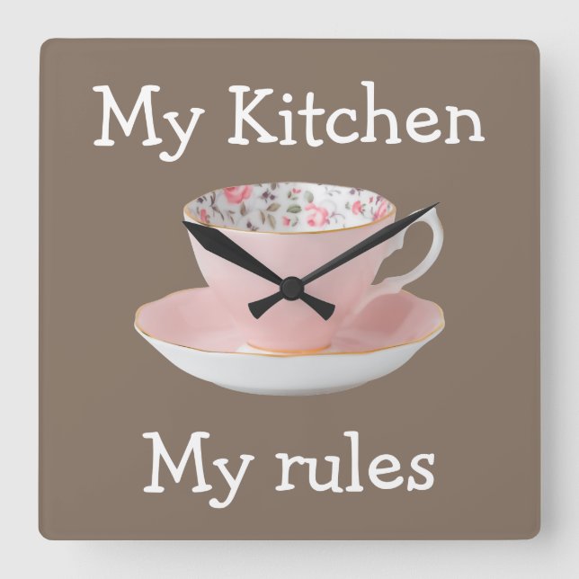 Funny Ladies Kitchen Wall Clock (Front)
