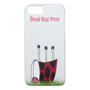 Funny Ladybug Dead Bug Yoga Pose Case-Mate iPhone Case
