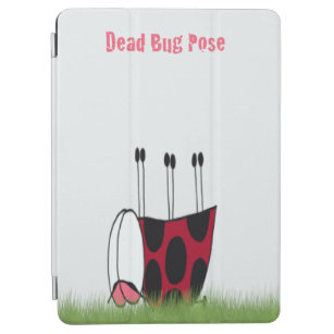 Funny Ladybug Dead Bug Yoga Pose iPad Air Cover
