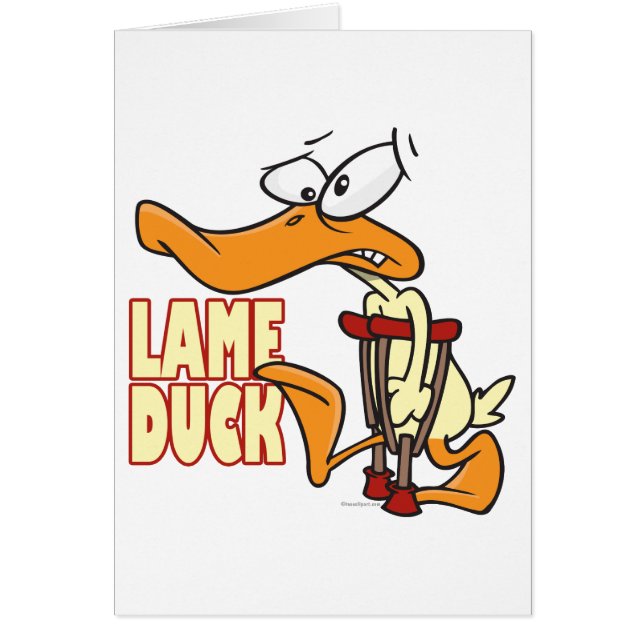 funny lame duck cartoon (Front)