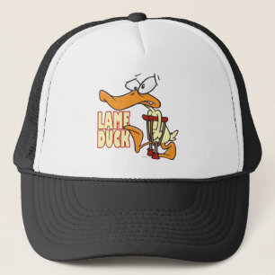 funny lame duck cartoon trucker hat