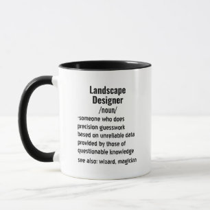 Funny Landscape Designer Definition gifts  Mug