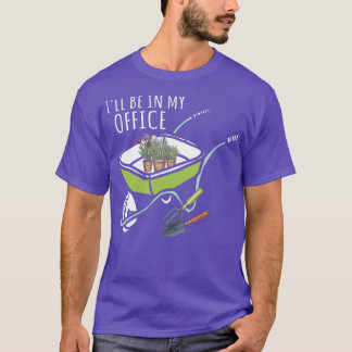Funny Landscaping Wheelbarrow Flower Gardening T-Shirt