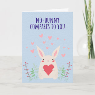 Funny Lapin Lapin Carte Valentine