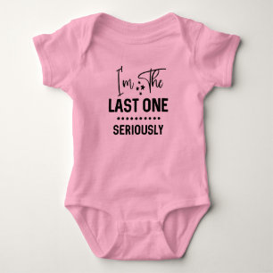 Funny last one word art girls baby bodysuit