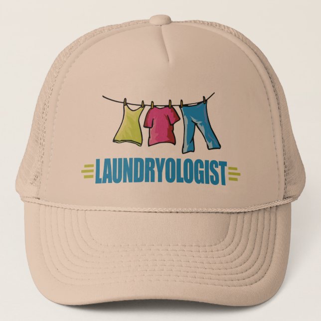 Funny Laundry Trucker Hat (Front)