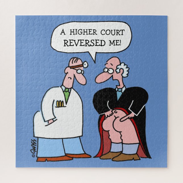 Funny Law Cartoon For Lawyers Large Jigsaw Puzzle (Vertical)
