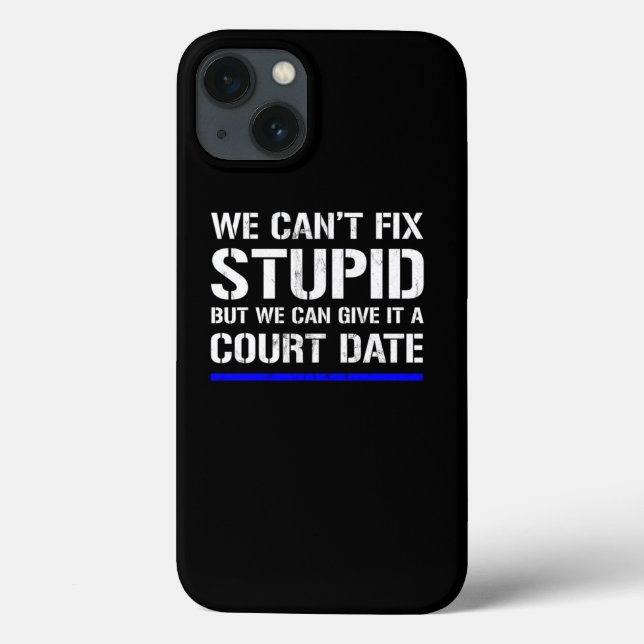 Funny Law Enforcement Police Officer  Case-Mate iPhone Case (Back)