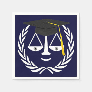 Funny Law School Graduation Napkin