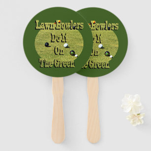 Funny Lawn Bowlers Do It, Hand Fans