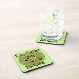 Funny Lawn Bowlers Do It On The Green, Coaster