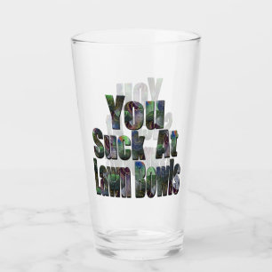 Funny Lawn Bowls Loser Beer Glass, Glass