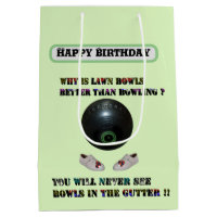 Funny Lawn Bowls Versus Bowling, Birthday
