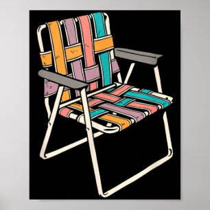 Funny Lawn Chair Casual Summer Margarita Shirt For Poster