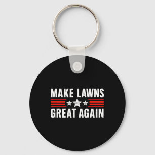 Funny Lawn Mower Dad Gardener Make Lawns Great Aga Keychain