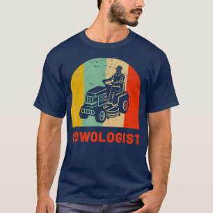 Funny Lawn Mower Vintage Mowologist Yard Work T-Shirt