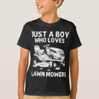 Funny Lawn Mowing Gift Boys  Lawn Mower Farm Garde