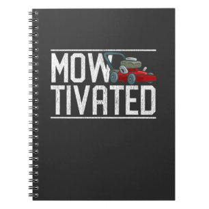 Funny Lawn Mowing Gift Lawn Mower Grass Caretaker Notebook