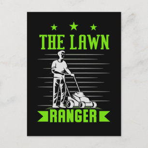Funny Lawn Mowing Humour Landscaper Janitor Postcard