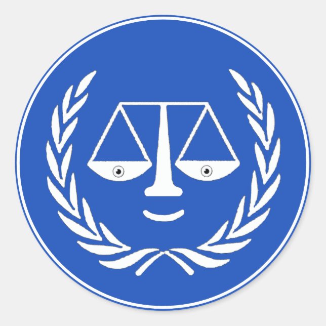 Funny Lawyer Classic Round Sticker (Front)