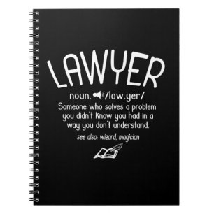 Funny Lawyer Definition Notebook