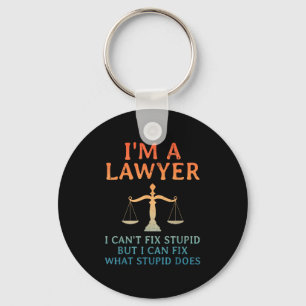 Funny Lawyer Design For Men Women Law School Attor Keychain