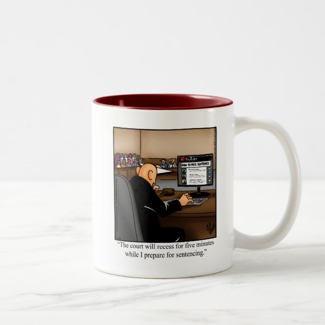 Funny Lawyer Humour Mug Gift (Right)