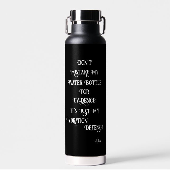Funny Lawyer Humour Quote  Legal Personalized Water Bottle (Front)