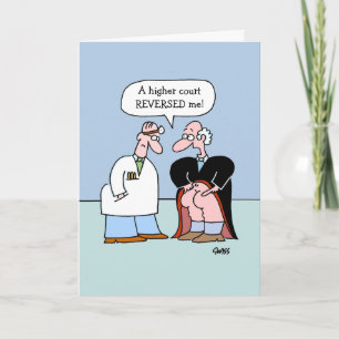 Funny Lawyer Law Office Carte d'anniversaire