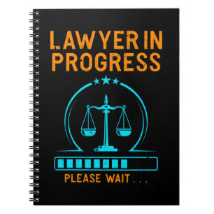 Funny Lawyer Loading Lawyer Graduation Notebook