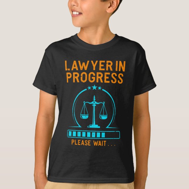Funny Lawyer Loading Lawyer Graduation T-Shirt (Front)