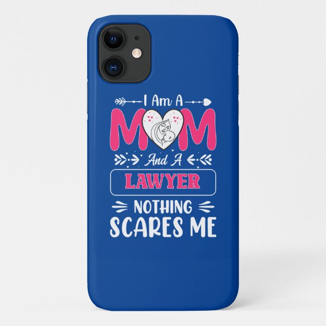 Funny Lawyer Mom, Lawyer Mom Funny Case-Mate iPhone Case (Back)