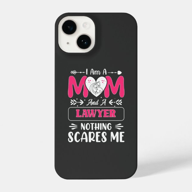 Funny Lawyer Mom, Lawyer Mom Funny iPhone Case (Back)