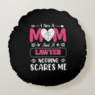 Funny Lawyer Mom, Lawyer Mom Funny Round Pillow