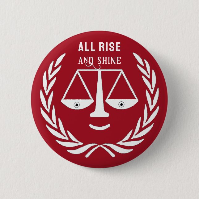 Funny Lawyer Novelty Gift Button (Front)