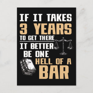 Funny Lawyer Student Future Attorneys Postcard