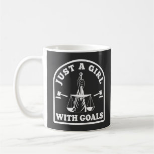 Funny Lawyer Student Just A Girl With Goals Lawyer Coffee Mug