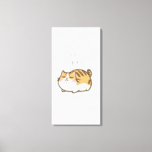 Funny Lazy Cat -I'll Do This Tomorrow Canvas Print