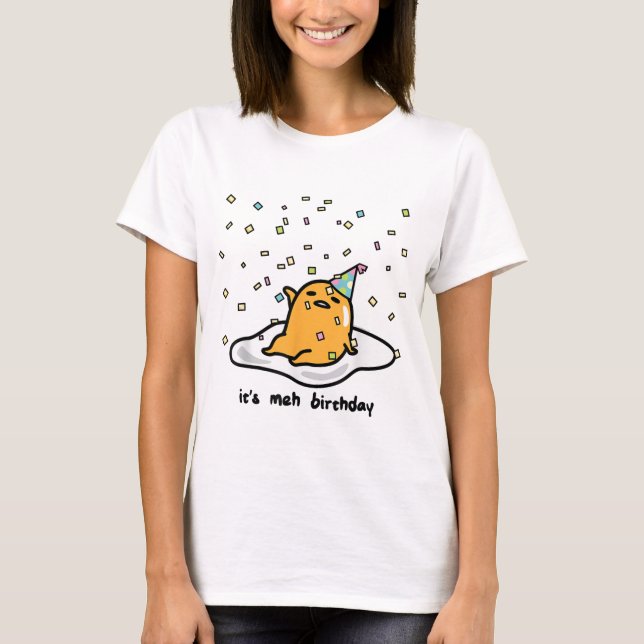 "Funny Lazy Egg Birthday T-Shirt  (Front)