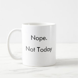 Funny Lazy Genius Nope Energy Coffee Mug