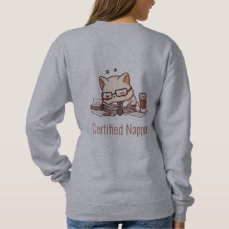 Funny Lazy Office Cat Sweatshirt